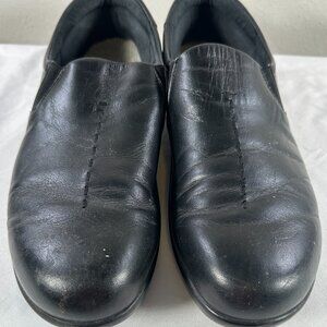 SAS Viva Slip-On Women’s Black Leather Comfort Shoes Loafer Slipper Size 11.5 M